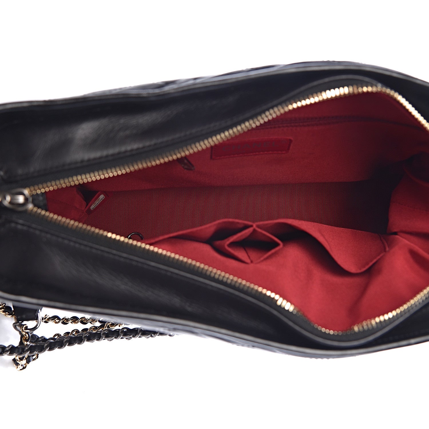 Chanel Aged Calfskin Quilted Medium Gabrielle Hobo Black 7 of 13
