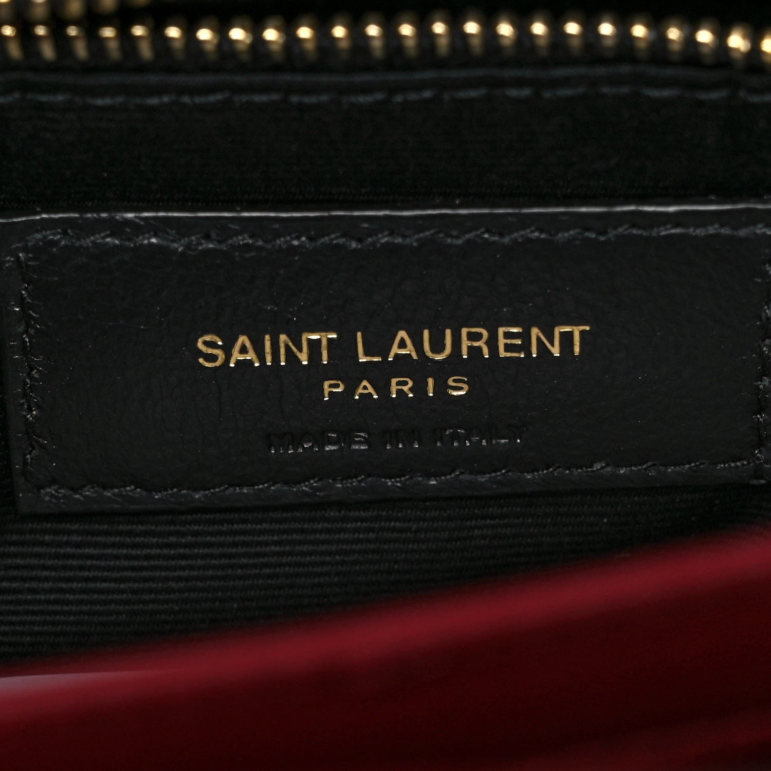 Saint Laurent Calfskin Y Quilted Monogram Toy Loulou Crossbody Bag Opyum Red 5 of 8