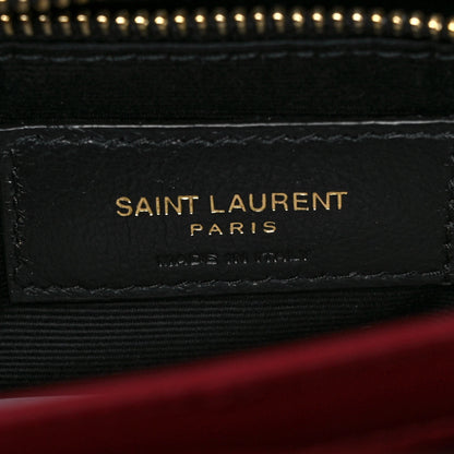 Saint Laurent Calfskin Y Quilted Monogram Toy Loulou Crossbody Bag Opyum Red 5 of 8