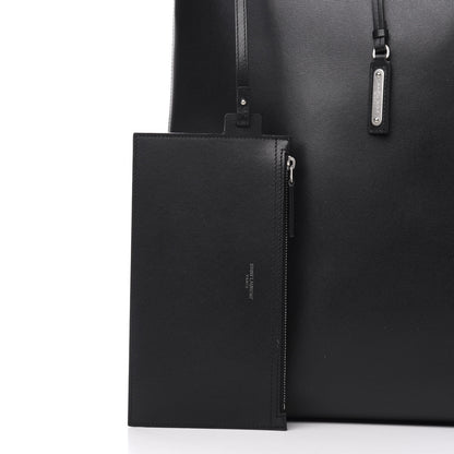 Saint Laurent Calfskin Medium Shopping Tote Black 10 of 12