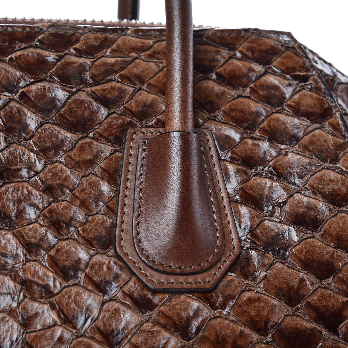 Calfskin Pirarucu Large Antigona Brown