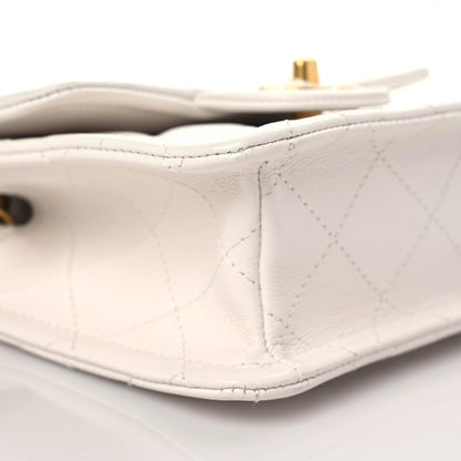 Chanel Caviar Quilted Mini Sweet Classic Flap White 6 of 11