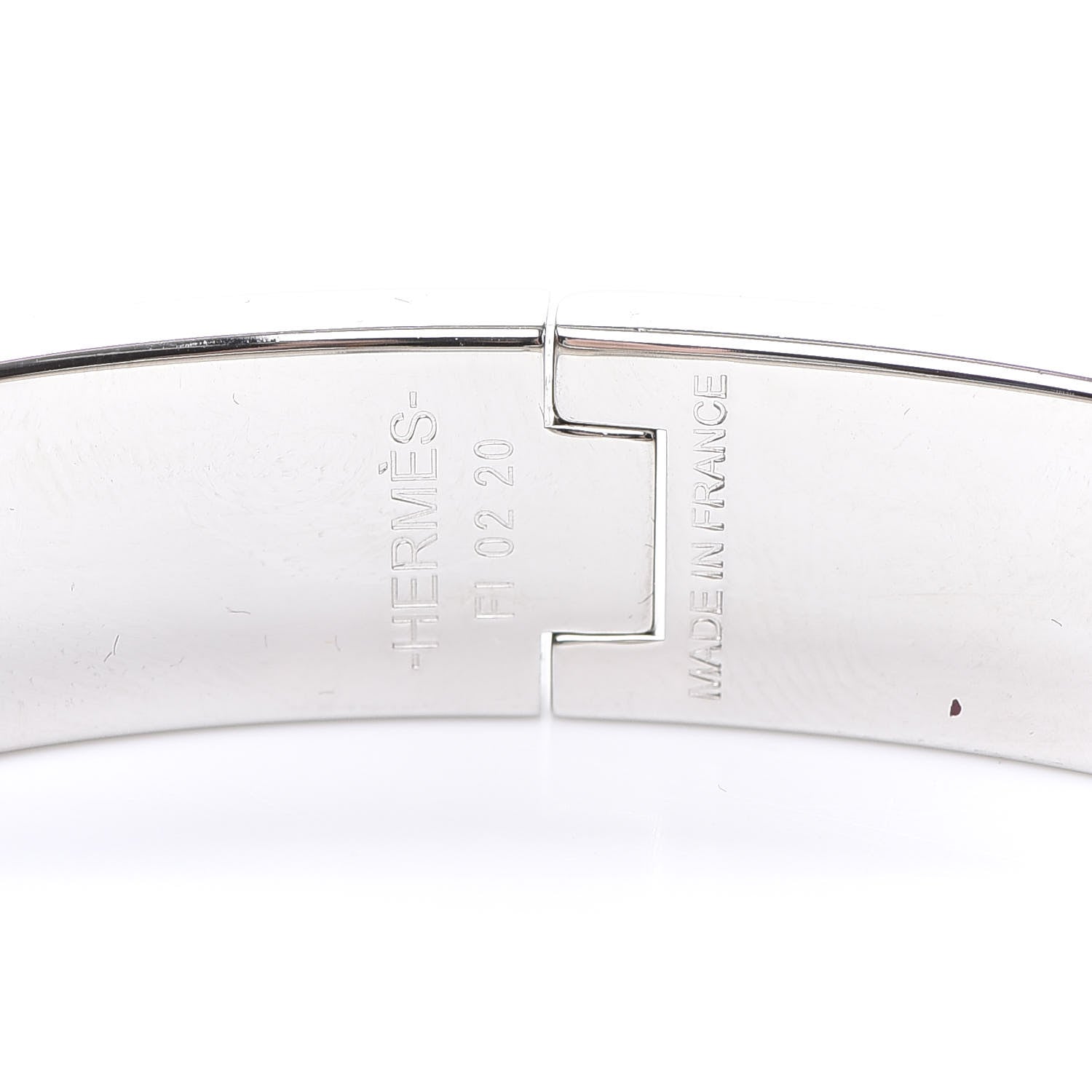 Hermes Enamel Printed Narrow Couvertures et Tenues de Jour Clic Clac H Bracelet PM Color Patch 4 of 5