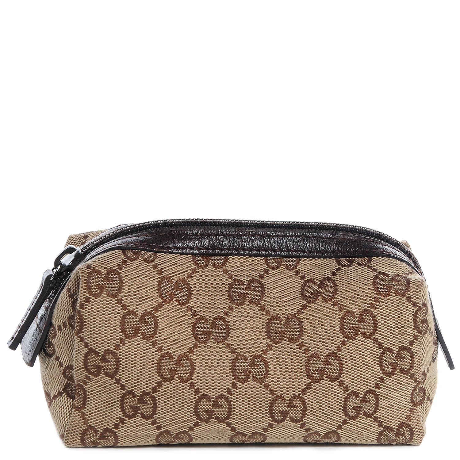 Gucci Monogram Small Balthus Cosmetic Case Beige Ebony Cocoa 1 of 7