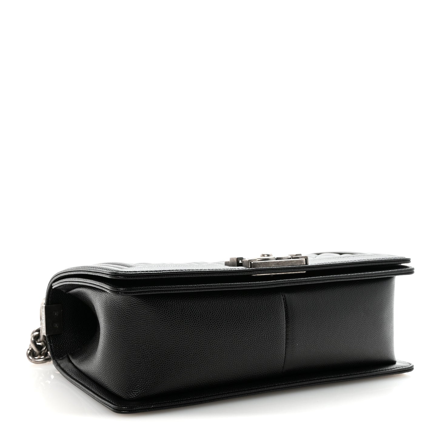 Caviar Quilted Medium Boy Flap Black
