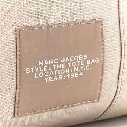Marc Jacobs Cotton Canvas Large The Tote Bag Beige 8 of 12