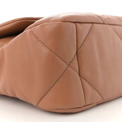 Chanel Lambskin Quilted Medium Chanel 19 Flap Brown 9 of 10