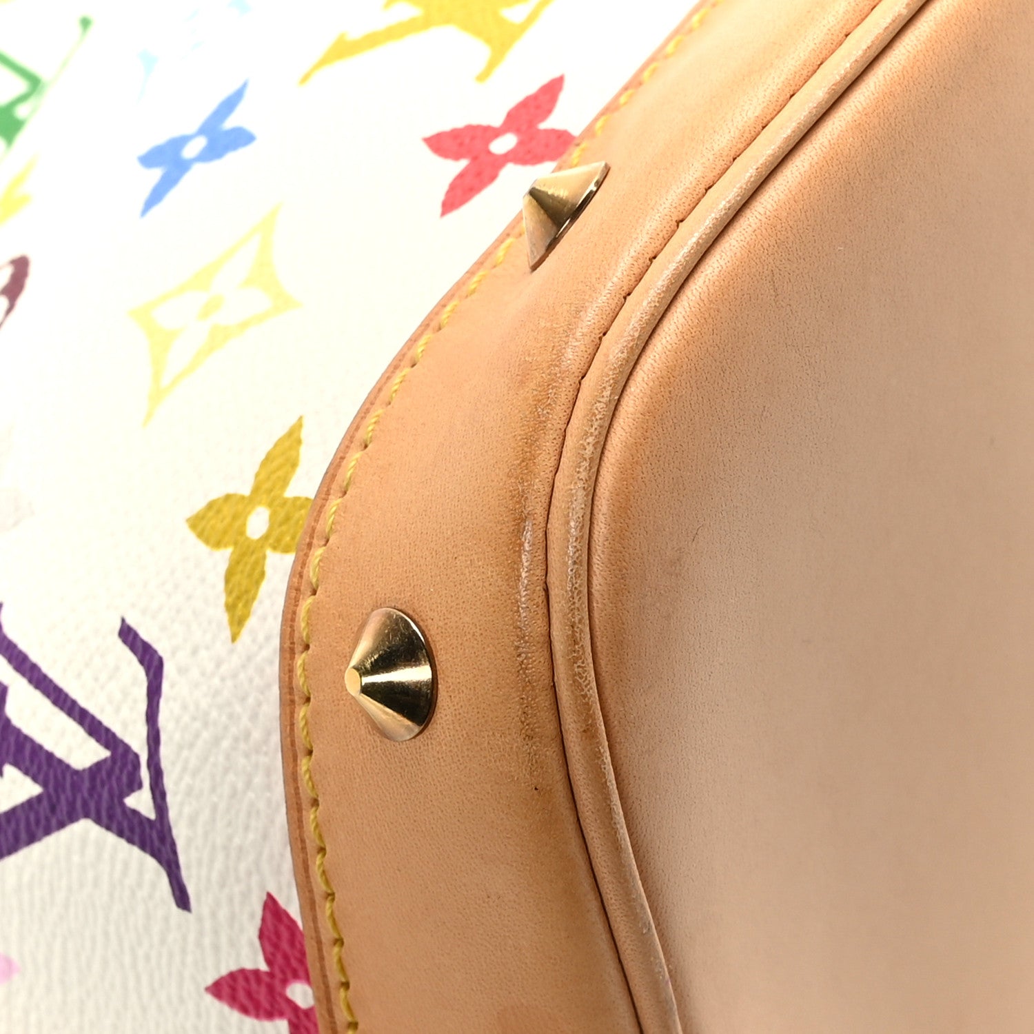 Louis Vuitton Monogram Multicolor Alma White 10 of 11