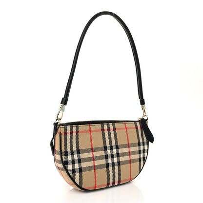 Burberry Vintage Check Calfskin Olympia Slim Pouch Archive Beige 3 of 10