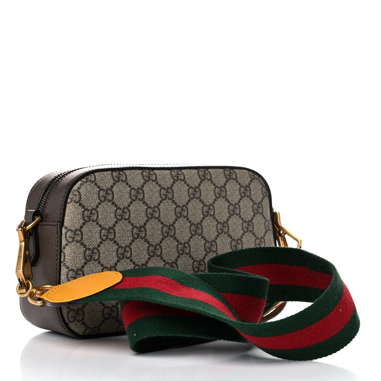 Gucci GG Supreme Monogram Web Neo Vintage Shoulder Bag Beige New Acero Crop 5 of 21