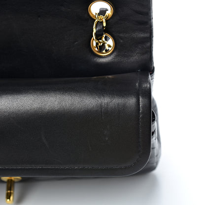 Chanel Lambskin Quilted Medium Double Flap Black 13 of 17