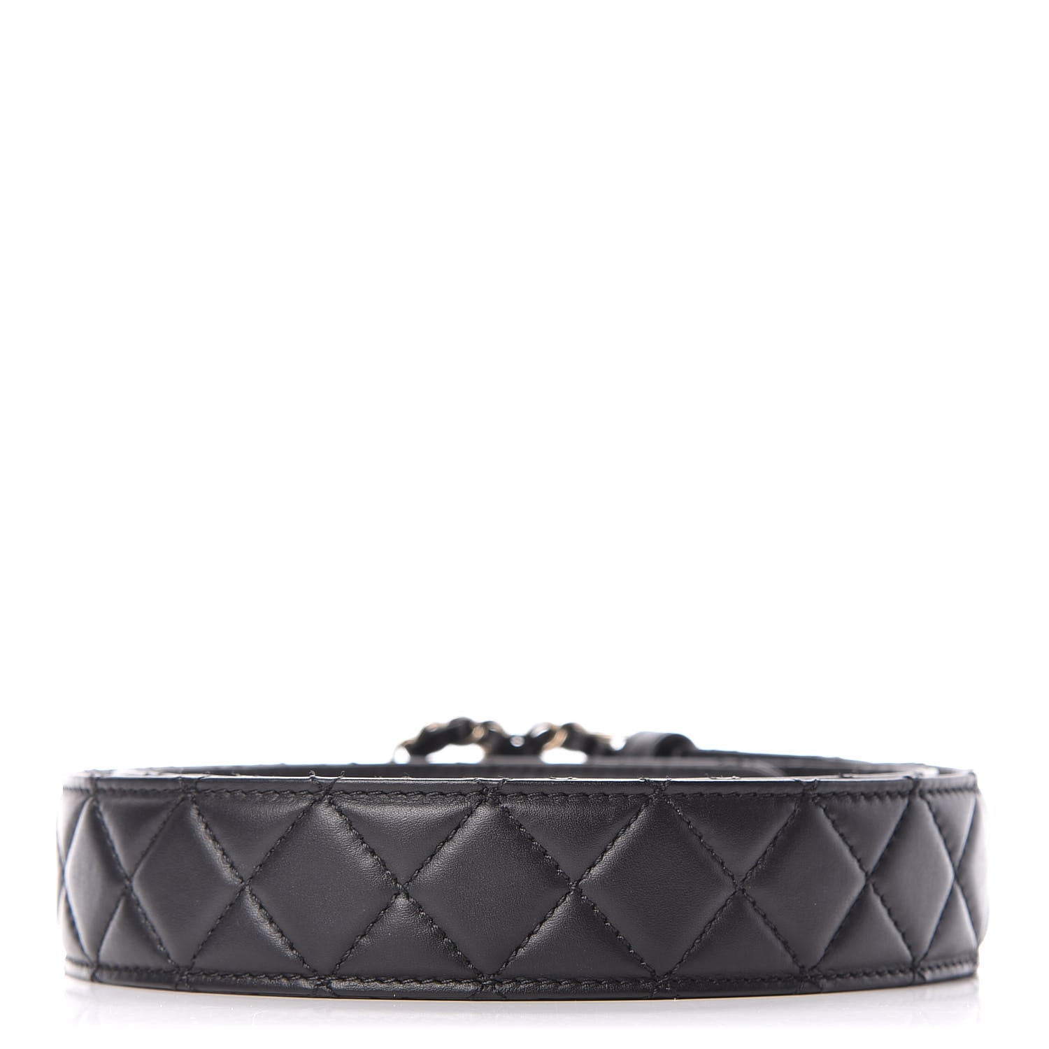 Chanel Lambskin Quilted CC Chain Belt 85 34 Black 3 of 9