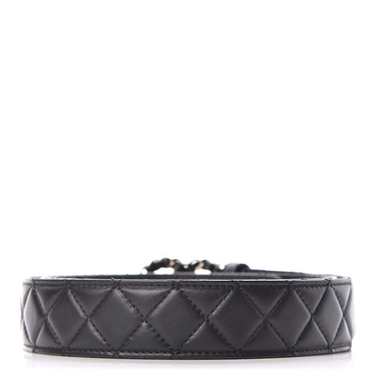 Chanel Lambskin Quilted CC Chain Belt 85 34 Black 3 of 9