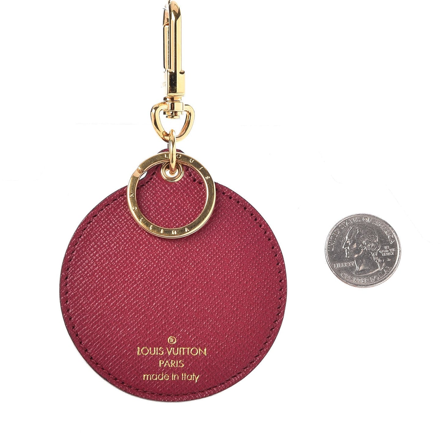Monogram Illustre Multi V Bag Charm Key Ring Fuchsia