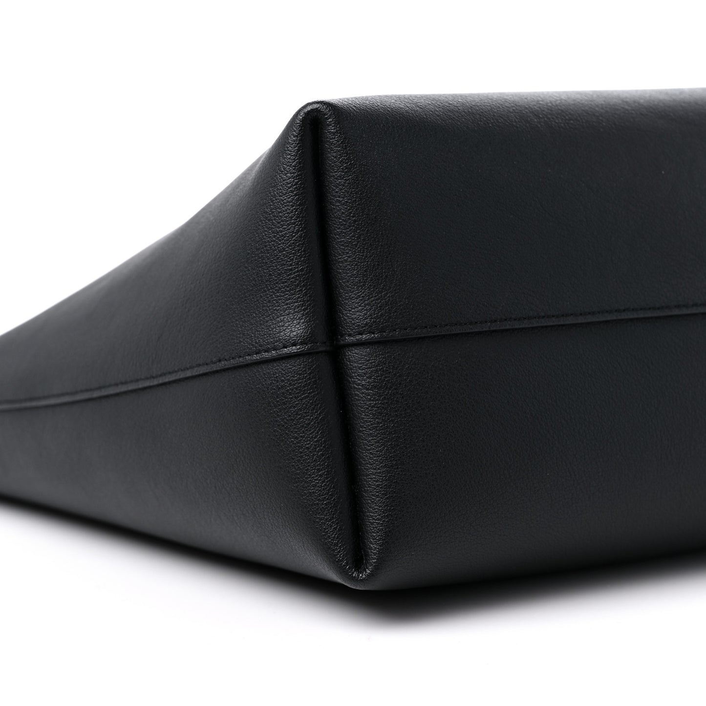 Calfskin Large Shopping Tote Black