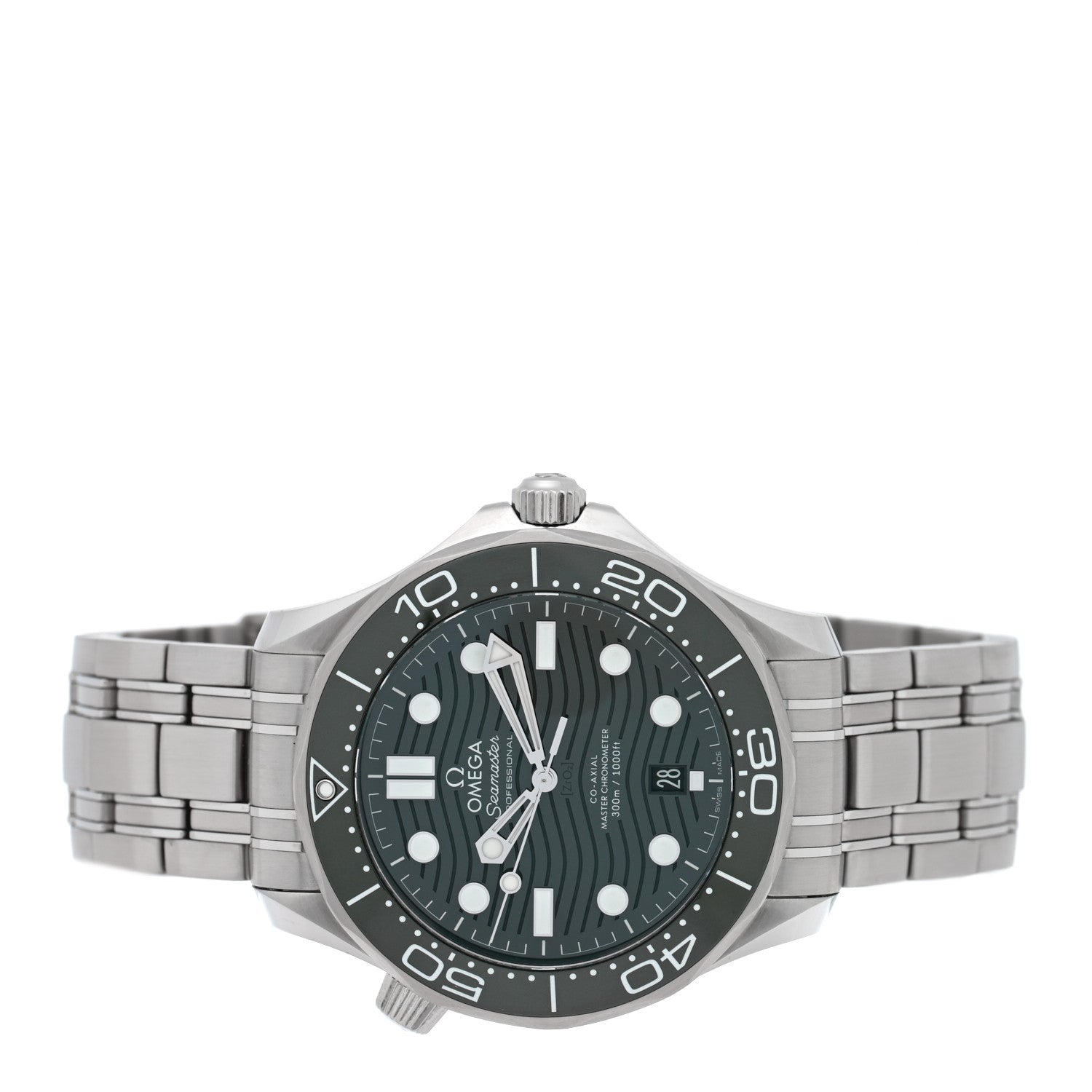 Omega Stainless Steel 42mm Seamaster Diver 300M Co-Axial Automatic Watch Green 210.30.42.20.10.001 2 of 5
