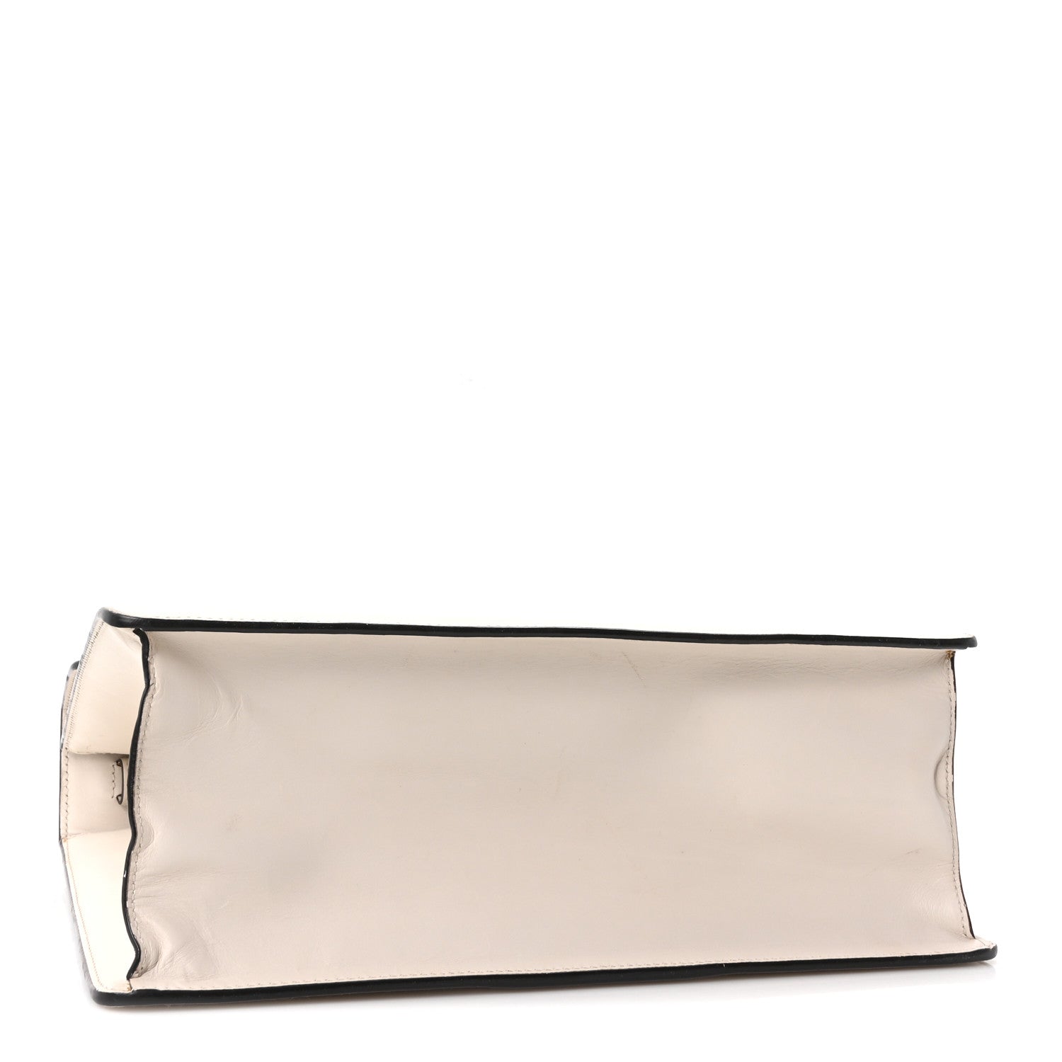 Gucci Calfskin Web Medium Sylvie Top Handle Bag White 4 of 10
