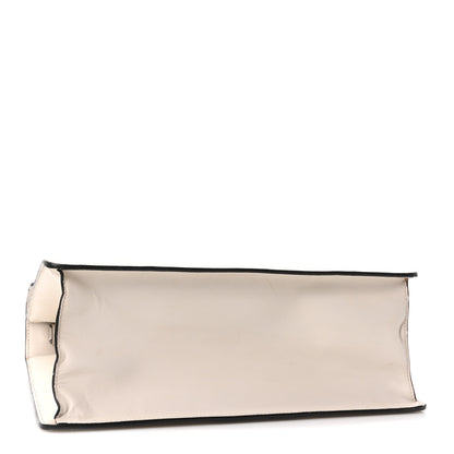 Gucci Calfskin Web Medium Sylvie Top Handle Bag White 4 of 10