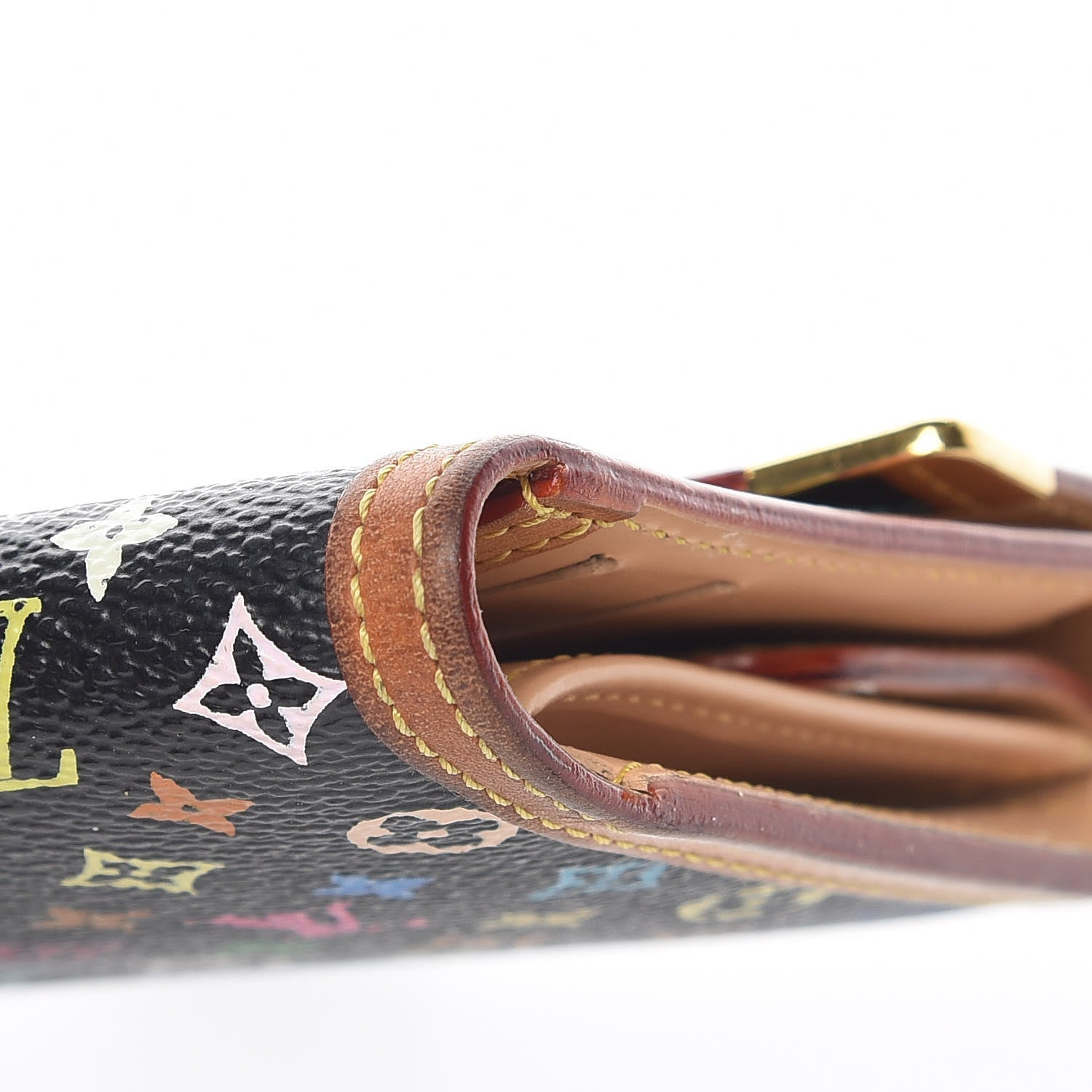Louis Vuitton Monogram Multicolor Porte Tresor International Wallet Black 7 of 18