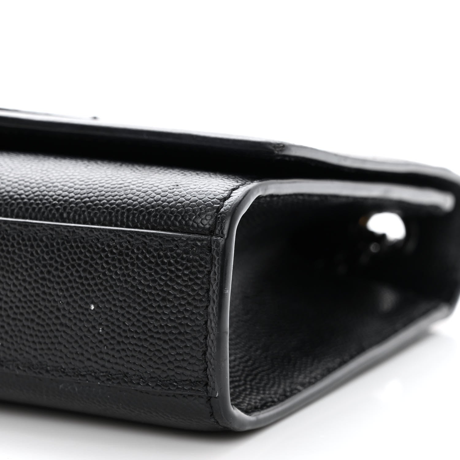 Saint Laurent Grain De Poudre Small Monogram Monochrome Kate Satchel Black 10 of 13