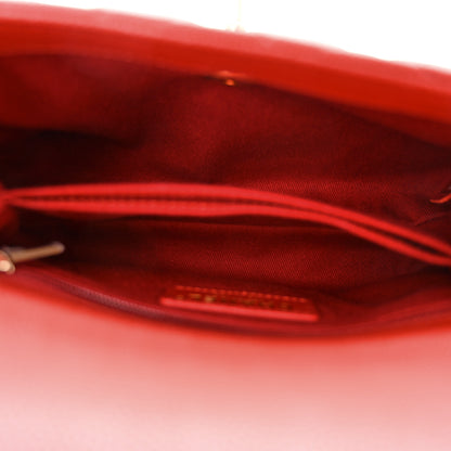 Chanel Caviar Lizard Embossed Quilted Mini Coco Handle Flap Red 5 of 12