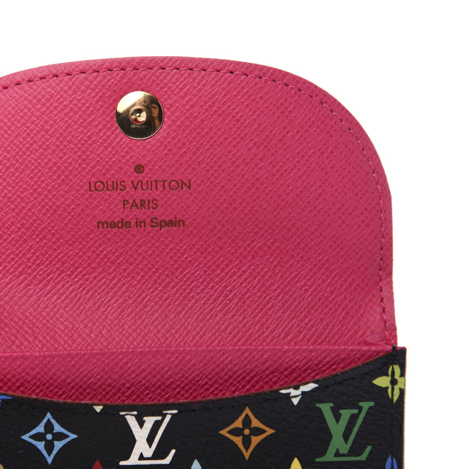 Louis Vuitton Monogram Multicolor Business Card Holder Black Grenade 8 of 10