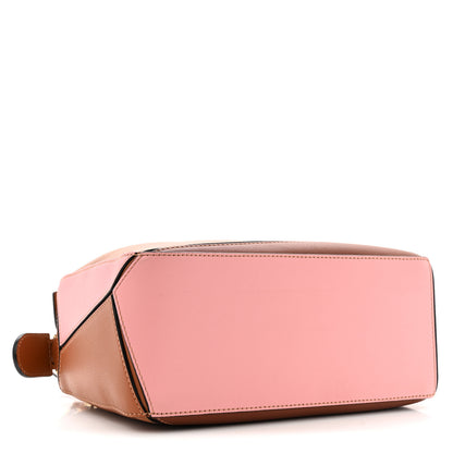 Loewe Calfskin Small Puzzle Bag Tan Medium Pink 4 of 13