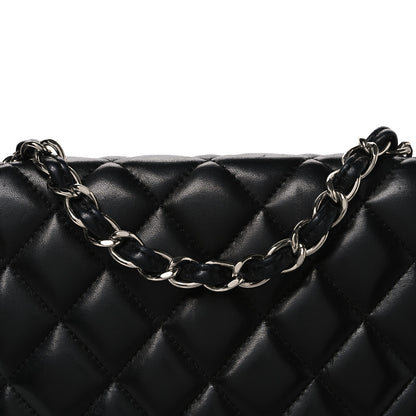 Chanel Lambskin Quilted Jumbo Single Flap Black 8 of 10