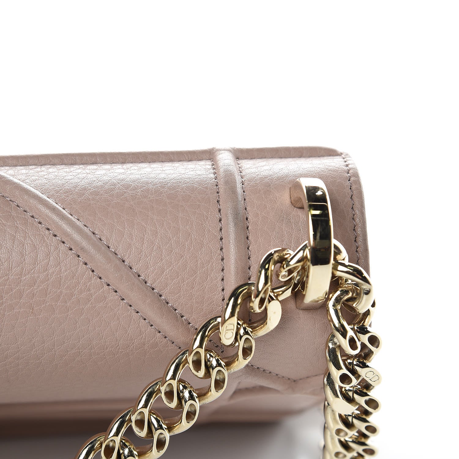 Christian Dior Grained Calfskin Medium Diorama Flap Bag Nude 14 of 14