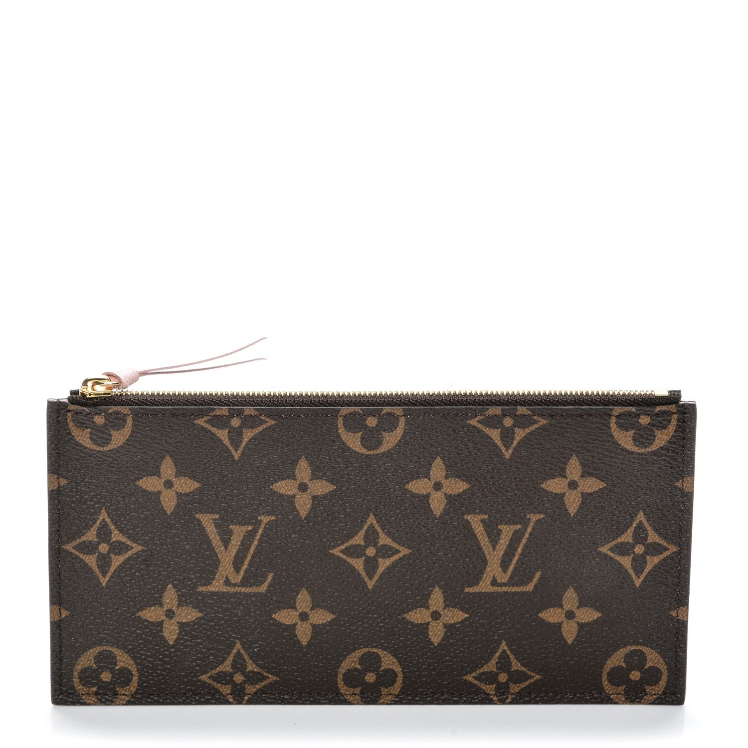 Louis Vuitton Monogram Felicie Chain Wallet Zippered Insert Rose Ballerine 1 of 6