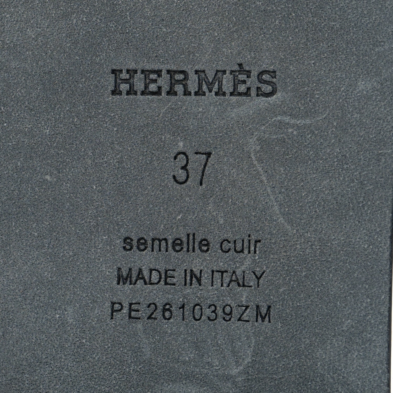 Hermes Metallic Goatskin Miss Sandals 37 Gris Argente 7 of 9