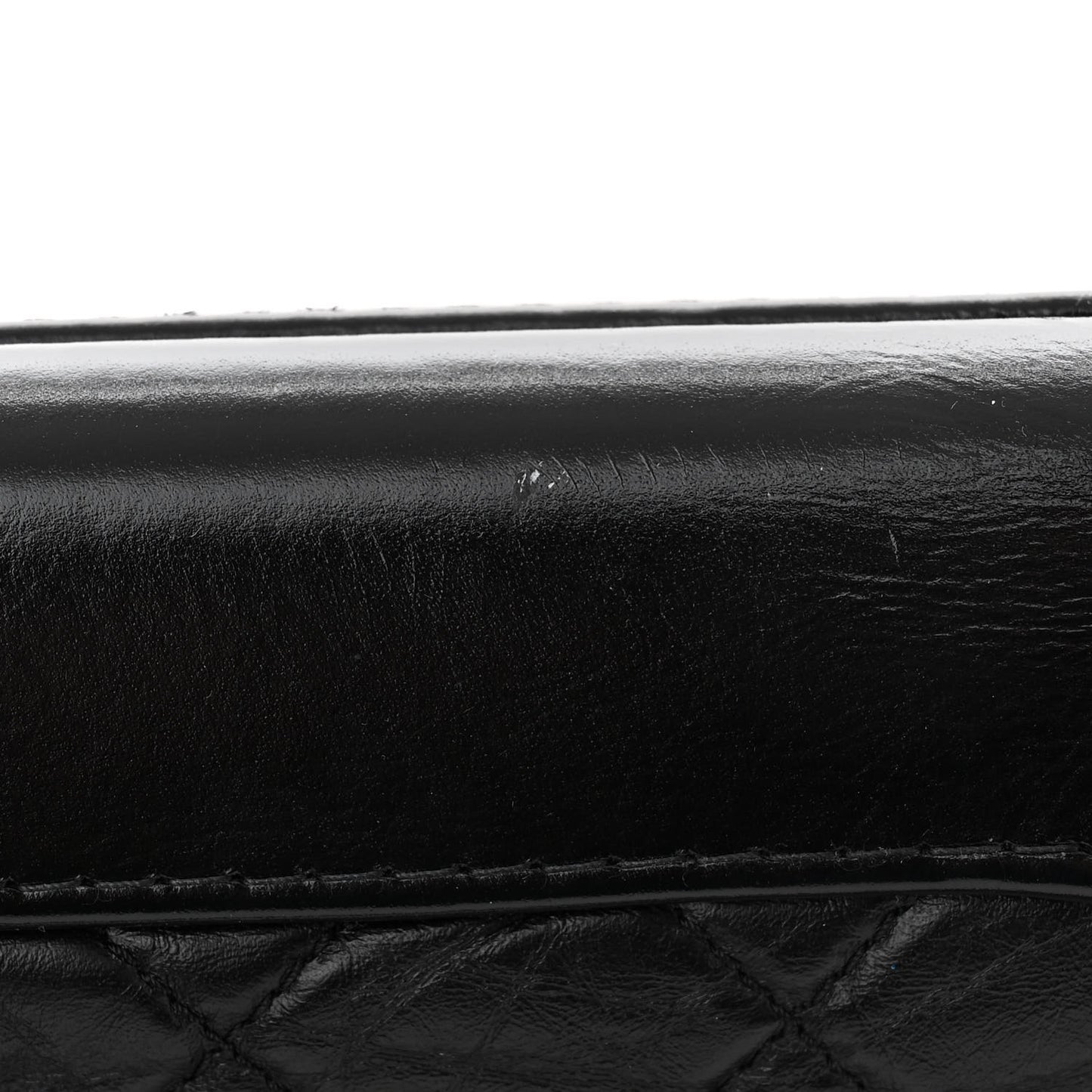 Aged Calfskin Quilted Small Gabrielle Hobo Black