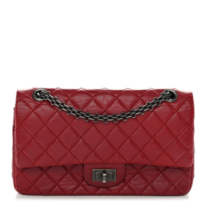 Chanel Aged Calfskin Quilted 2.55 Reissue 225 Flap Red 1 of 10