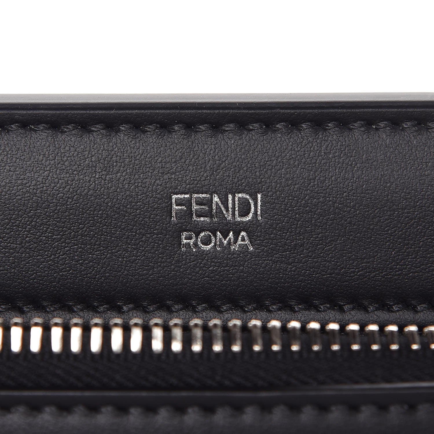 Fendi Vitello Baltico Shiny Nappa Lace Up DotCom Satchel Black Moresco Multicolor 8 of 9