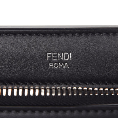 Fendi Vitello Baltico Shiny Nappa Lace Up DotCom Satchel Black Moresco Multicolor 8 of 9