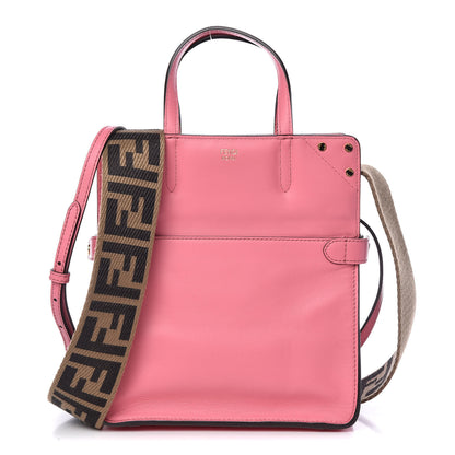 Fendi Vitello Grace Matte Small Flip Tote Pink 4 of 13