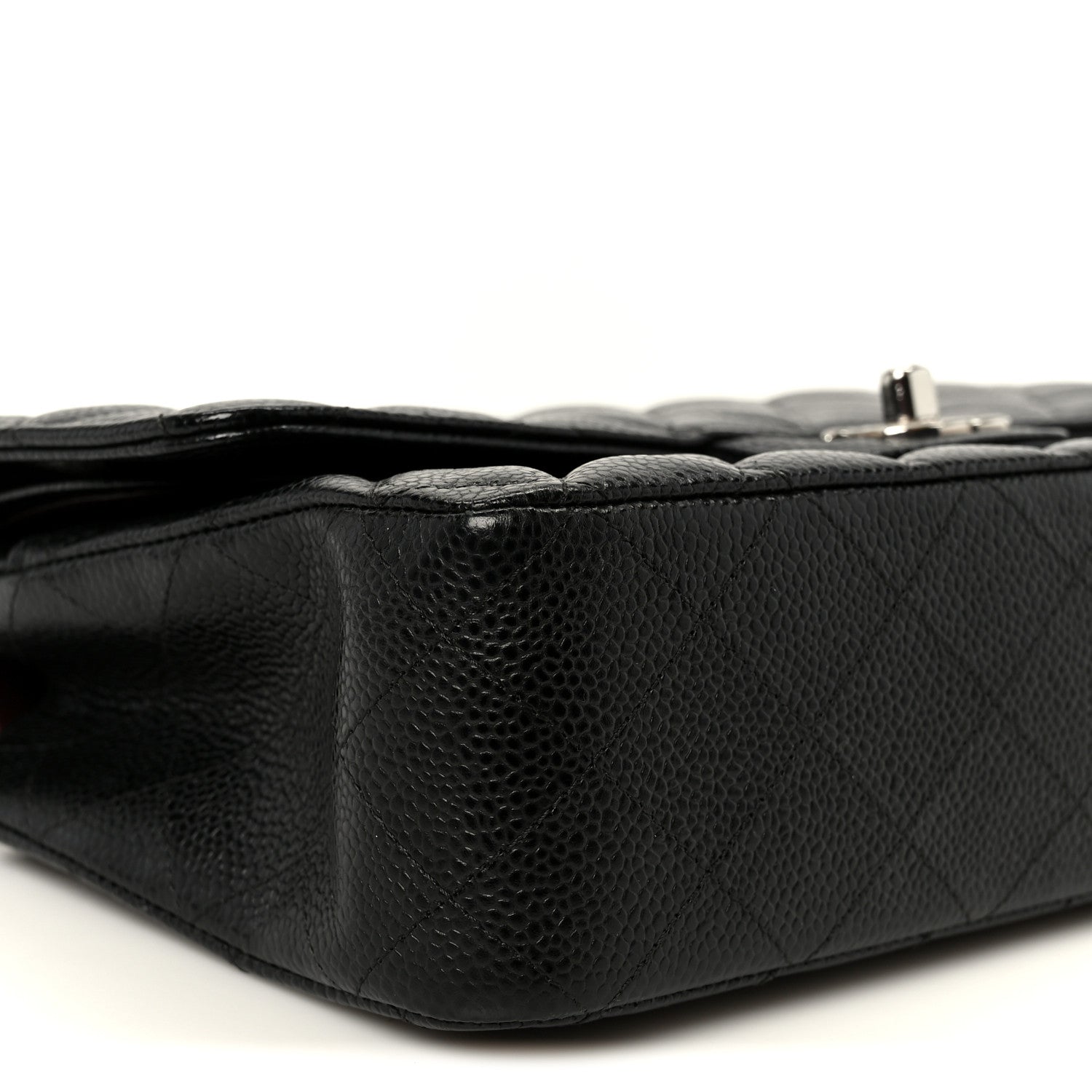 Chanel Caviar Quilted Medium Double Flap Black 9 of 10