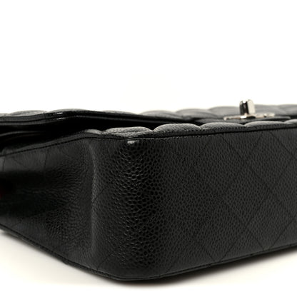 Chanel Caviar Quilted Medium Double Flap Black 9 of 10