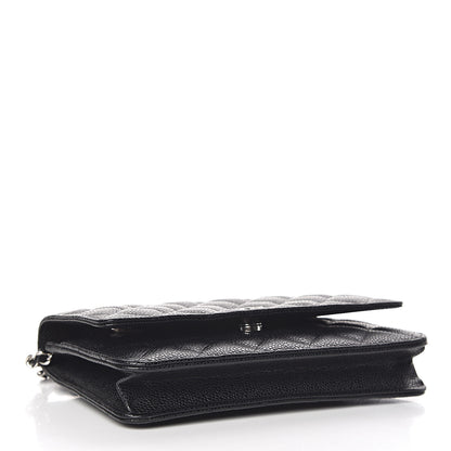 Chanel Caviar Quilted Wallet On Chain WOC Black 4 of 12