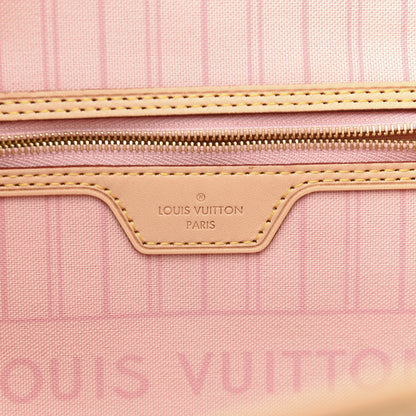 Louis Vuitton Damier Azur Neo Neverfull MM Rose Ballerine 7 of 12