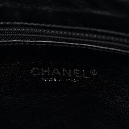 Chanel Glazed Calfskin East West Modern Chain Tote Black 6 of 9
