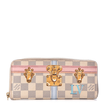 Louis Vuitton Damier Azur Summer Trunks Clemence Wallet 1 of 7