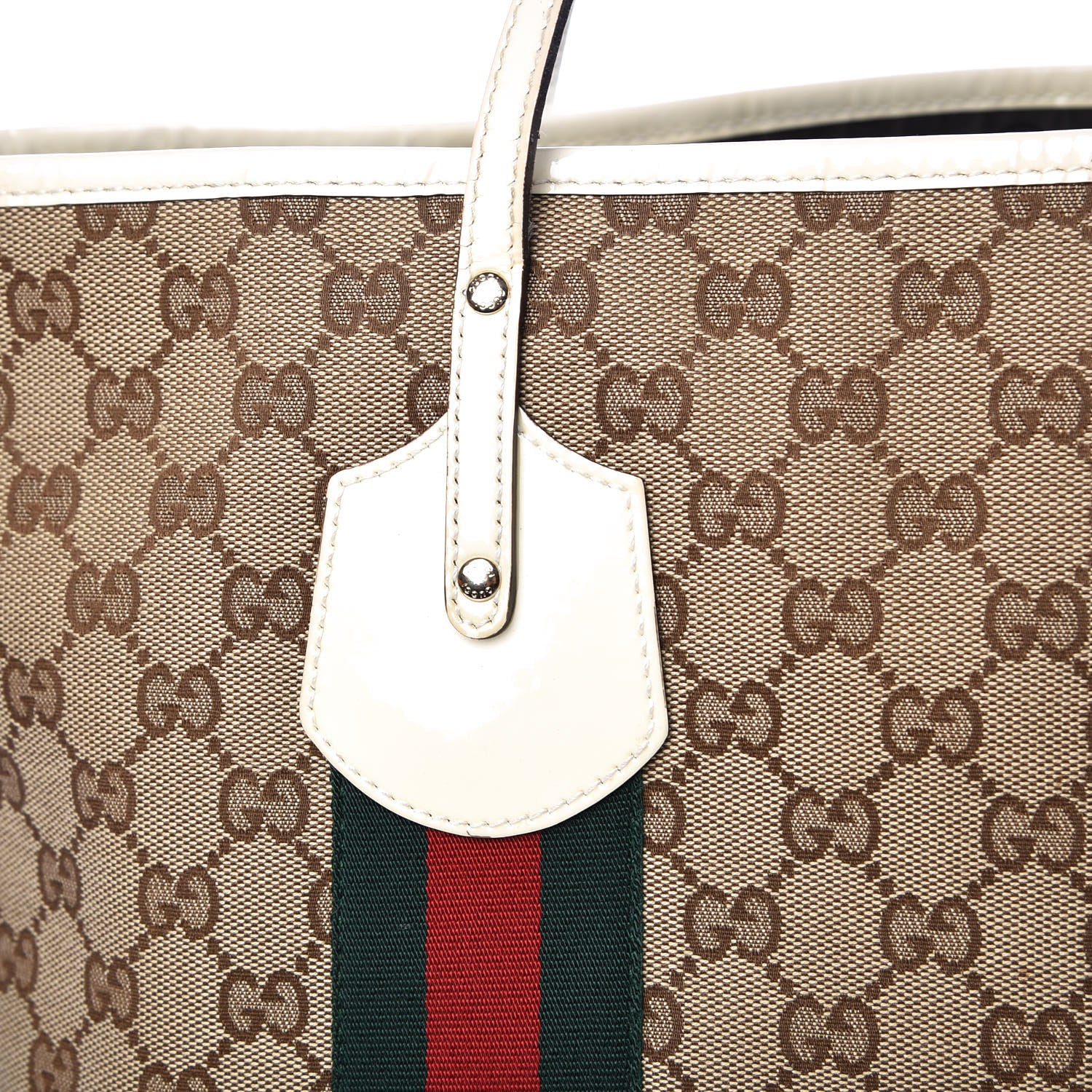 Gucci Monogram Web Large Jolie Tote White 20 of 24