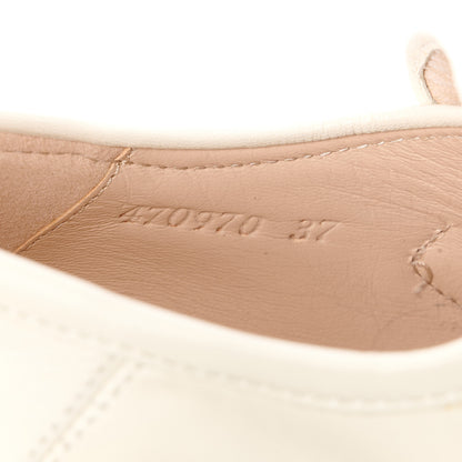 Gucci Malaga Kid Pearl Studded Vegas Platform Loafers 37 Mystic White 8 of 11