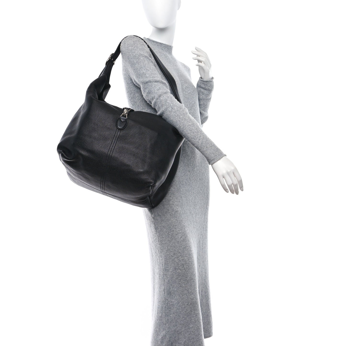 Amour Grane Calfskin Medium Jackie 1961 Crossbody Bag Black