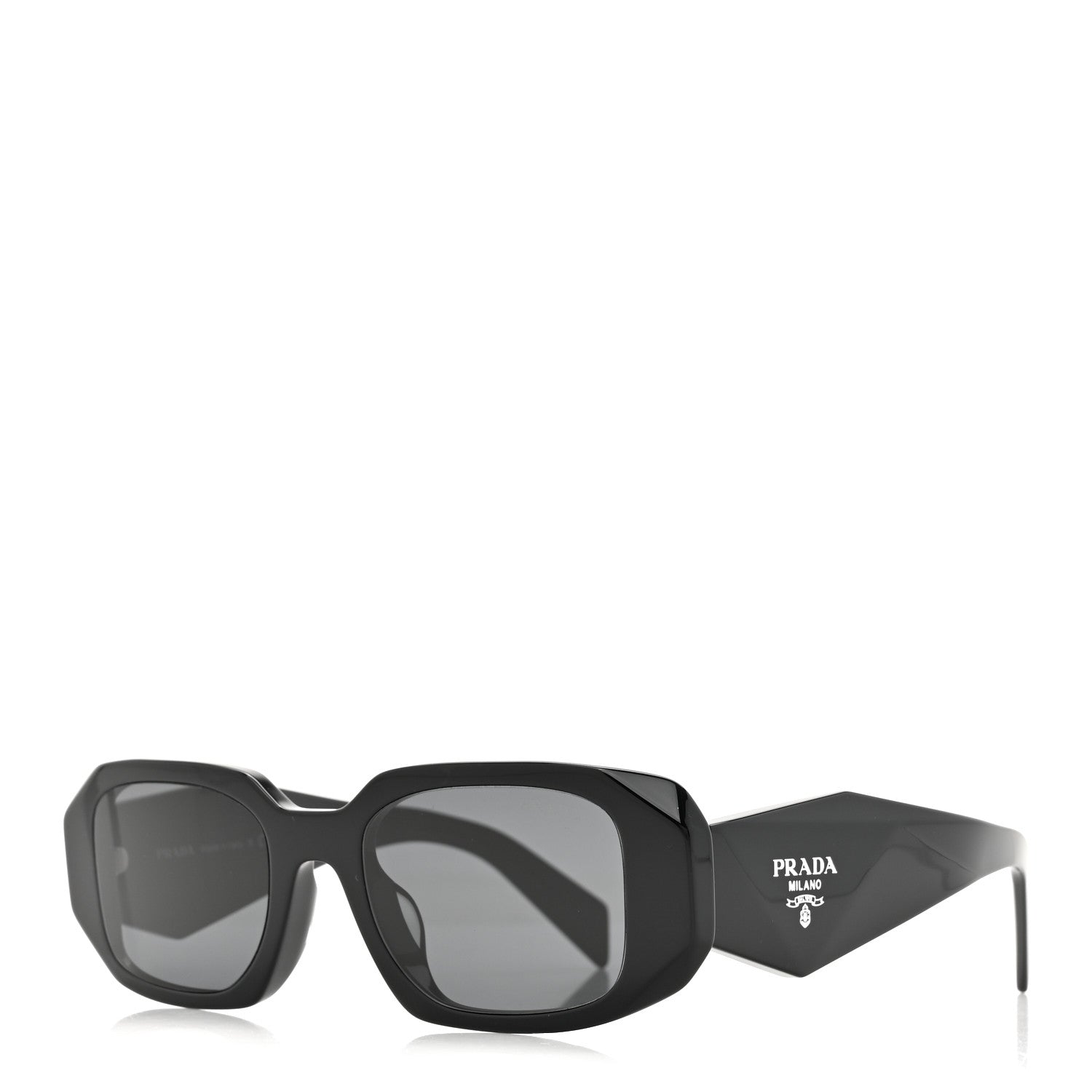 Prada Acetate Symbole Sunglasses SPR 17W Black 1 of 8