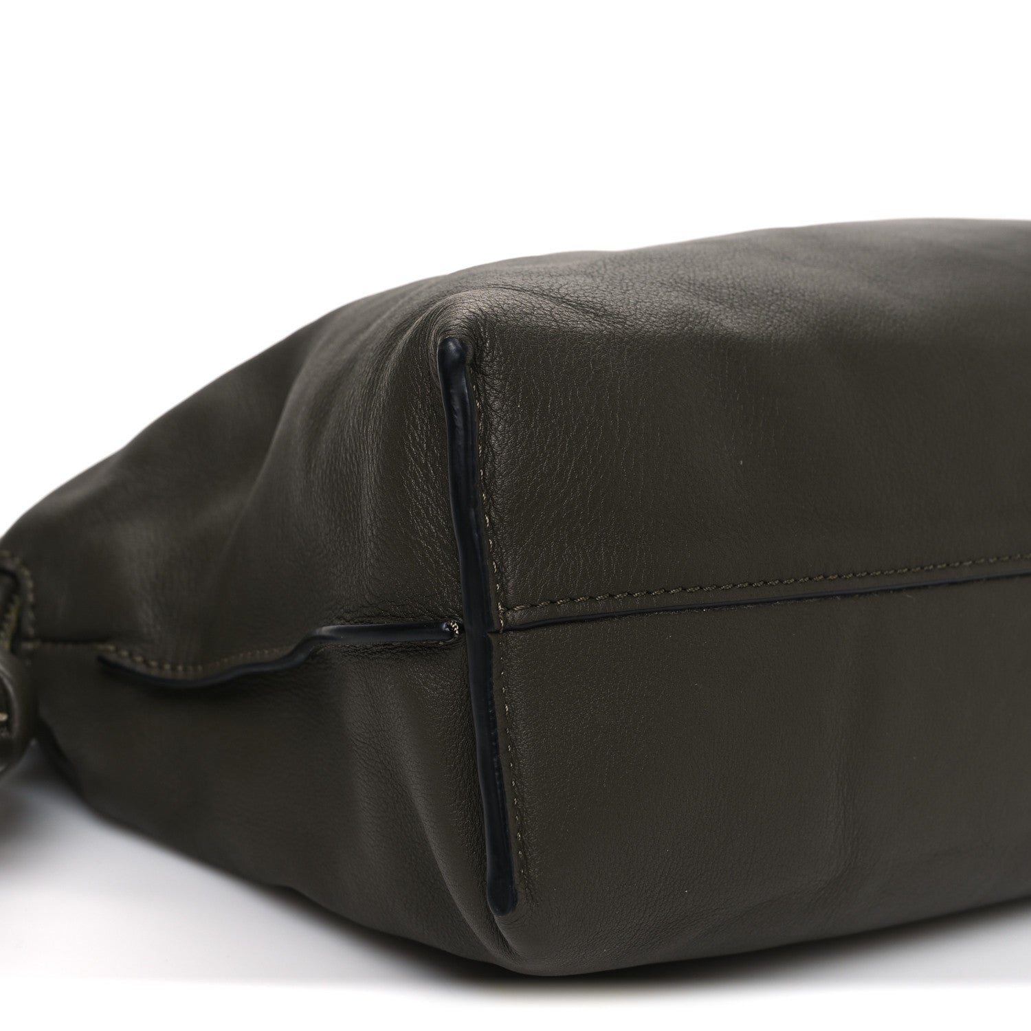 Loewe Calfskin Flamenco Knot Clutch Vintage Khaki 8 of 10