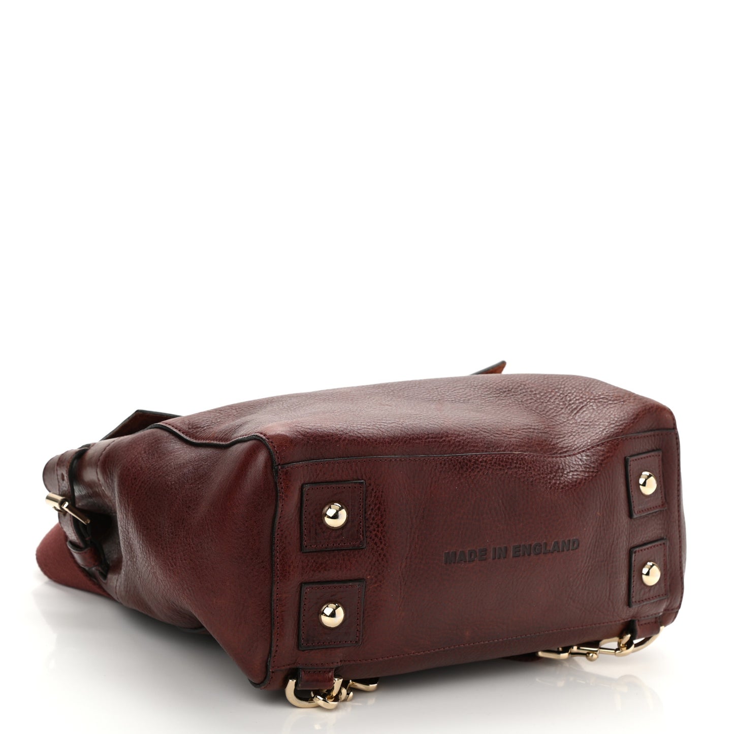 Natural Leather Cara Delevigne Convertible Satchel Oxblood
