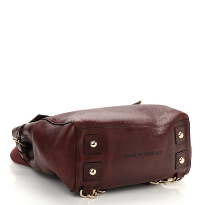 Mulberry Natural Leather Cara Delevigne Convertible Satchel Oxblood 4 of 9