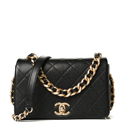Chanel Caviar Quilted Small Fashion Therapy Flap Bag Black 1 of 11